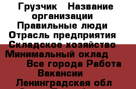 Грузчик › Название организации ­ Правильные люди › Отрасль предприятия ­ Складское хозяйство › Минимальный оклад ­ 24 500 - Все города Работа » Вакансии   . Ленинградская обл.,Санкт-Петербург г.